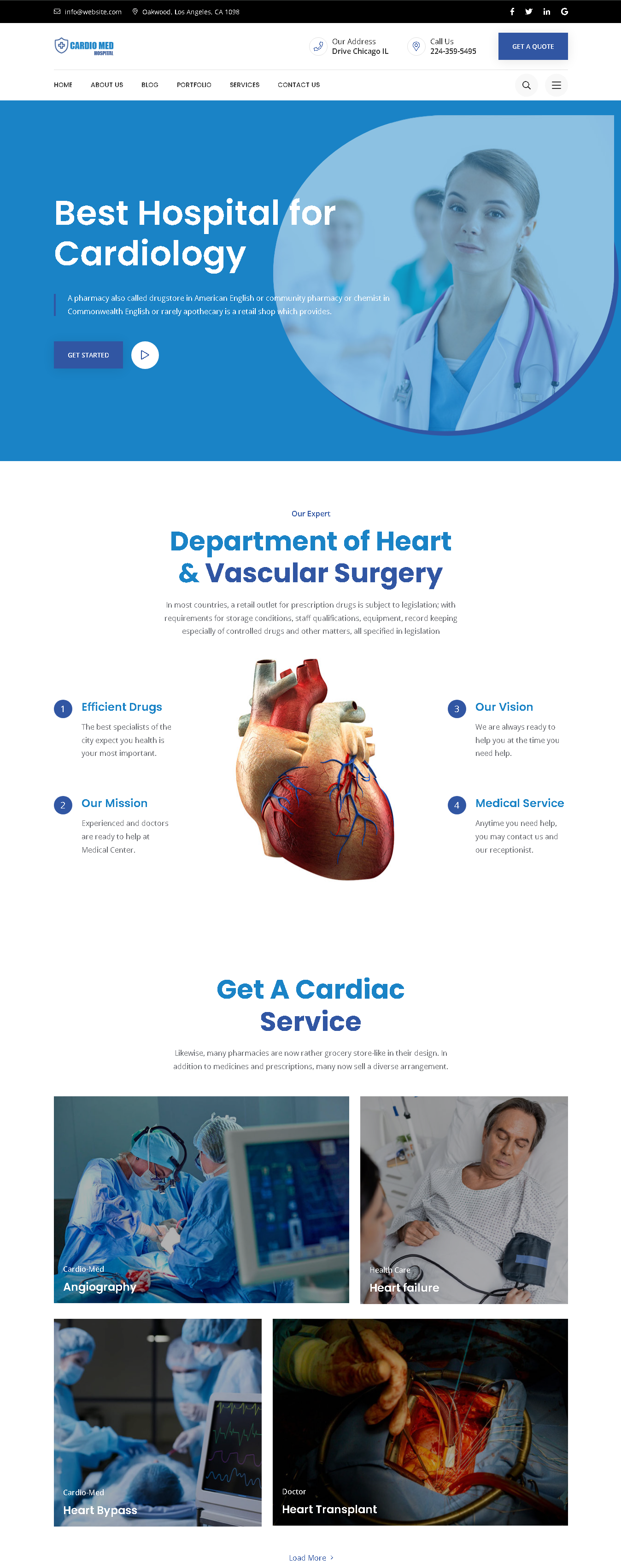 Cardiology HTML Template